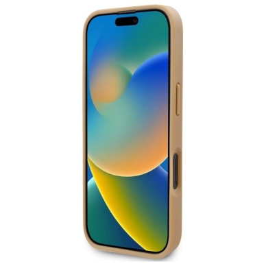 Dėklas Karl Lagerfeld Leather Monogram Metal Logo MagSafe iPhone 16 Pro - Beige 4 Dėklas Karl Lagerfeld Leather Monogram Metal Logo MagSafe iPhone 16 Pro - Beige 4