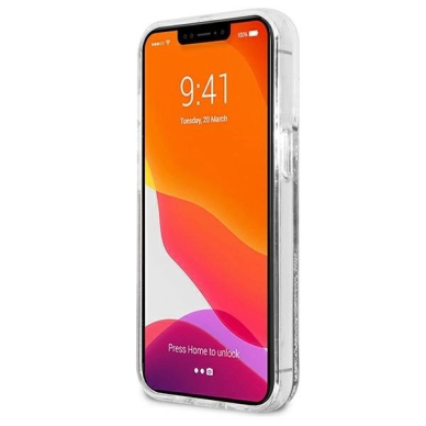 Karl Lagerfeld Liquid Glitter Choupette Fun Dėklas skirtas iPhone 13 Pro Max 6.7&quot; - Sidabrinis 4