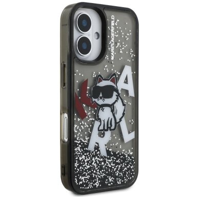 iPhone 16 Karl Lagerfeld Liquid Glitter Choupette Logo dėklas – juodas 3 iPhone 16 Karl Lagerfeld Liquid Glitter Choupette Logo dėklas – juodas 3