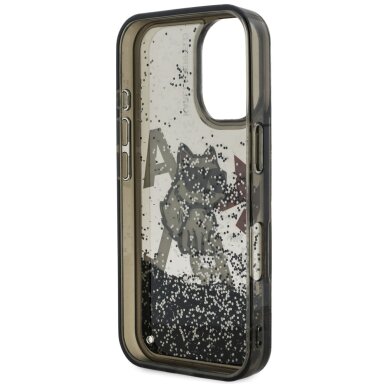 iPhone 16 Karl Lagerfeld Liquid Glitter Choupette Logo dėklas – juodas 6