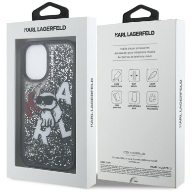iPhone 16 Karl Lagerfeld Liquid Glitter Choupette Logo dėklas – juodas 7 iPhone 16 Karl Lagerfeld Liquid Glitter Choupette Logo dėklas – juodas 7