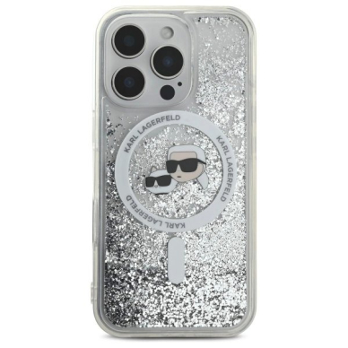 Dėklas Karl Lagerfeld Liquid Glitter Karl Choupette Head Magsafe iPhone 16 Pro Max - Skaidrus 2 Dėklas Karl Lagerfeld Liquid Glitter Karl Choupette Head Magsafe iPhone 16 Pro Max - Skaidrus 2