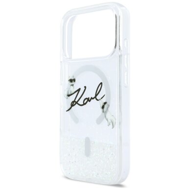 iPhone 17 Pro Karl Lagerfeld Liquid Glitter Karl Script Logo MagSafe dėklas – skaidrus 5 iPhone 17 Pro Karl Lagerfeld Liquid Glitter Karl Script Logo MagSafe dėklas – skaidrus 5