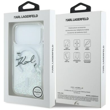 iPhone 17 Pro Karl Lagerfeld Liquid Glitter Karl Script Logo MagSafe dėklas – skaidrus 7 iPhone 17 Pro Karl Lagerfeld Liquid Glitter Karl Script Logo MagSafe dėklas – skaidrus 7