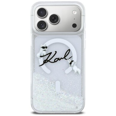 iPhone 17 Pro Max Karl Lagerfeld Liquid Glitter Karl Script Logo MagSafe dėklas – skaidrus 2 iPhone 17 Pro Max Karl Lagerfeld Liquid Glitter Karl Script Logo MagSafe dėklas – skaidrus 2