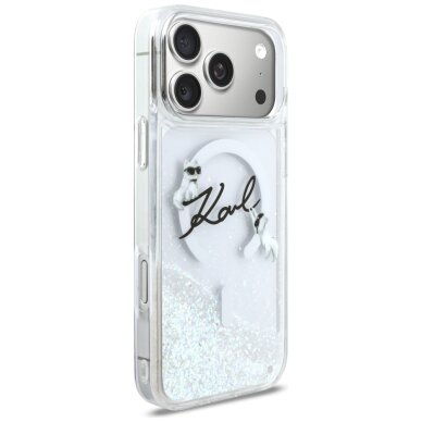 iPhone 17 Pro Max Karl Lagerfeld Liquid Glitter Karl Script Logo MagSafe dėklas – skaidrus 3 iPhone 17 Pro Max Karl Lagerfeld Liquid Glitter Karl Script Logo MagSafe dėklas – skaidrus 3