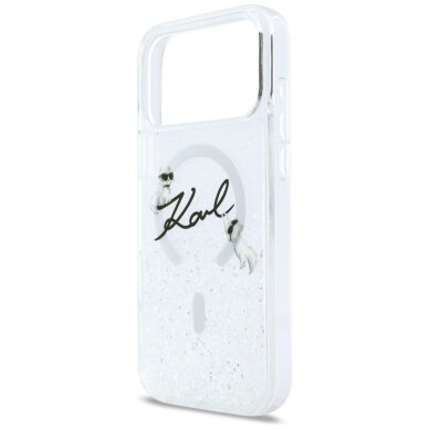 iPhone 17 Pro Max Karl Lagerfeld Liquid Glitter Karl Script Logo MagSafe dėklas – skaidrus 5 iPhone 17 Pro Max Karl Lagerfeld Liquid Glitter Karl Script Logo MagSafe dėklas – skaidrus 5