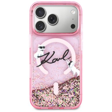 iPhone 17 Pro Karl Lagerfeld Liquid Glitter Karl Script Logo MagSafe dėklas – rožinis 2 iPhone 17 Pro Karl Lagerfeld Liquid Glitter Karl Script Logo MagSafe dėklas – rožinis 2