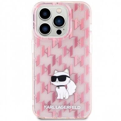 Originalus Karl Lagerfeld Dėklas Monogram ChoupetteiPhone 15 Pro Max - Rožinis 2 Originalus Karl Lagerfeld Dėklas Monogram ChoupetteiPhone 15 Pro Max - Rožinis 2