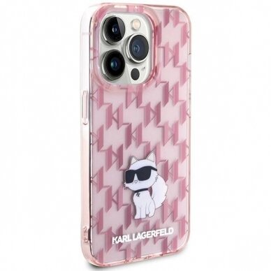 Originalus Karl Lagerfeld Dėklas Monogram ChoupetteiPhone 15 Pro Max - Rožinis 3 Originalus Karl Lagerfeld Dėklas Monogram ChoupetteiPhone 15 Pro Max - Rožinis 3