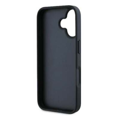 iPhone 16 Karl Lagerfeld Monogram Choupette Head Pin dėklas – juodas 6