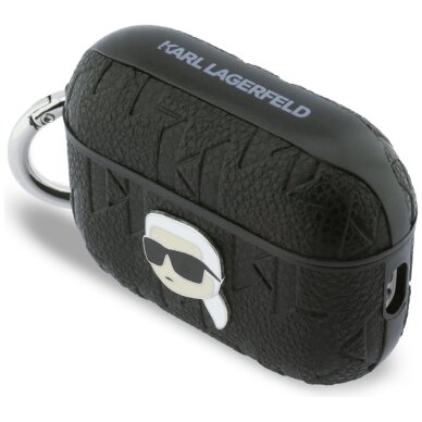 AirPods Pro 3 Karl Lagerfeld Monogram Karl Head dėklas – juodas 2 AirPods Pro 3 Karl Lagerfeld Monogram Karl Head dėklas – juodas 2