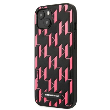Karl Lagerfeld Monogram Plaque Dėklas skirtas iPhone 13 / 14 / 15 6.1&quot; - Rožinis 1
