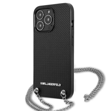 Karl Lagerfeld Monogram Plaque Dėklas skirtas iPhone 13 Pro / 13 6.1&quot; - Blackx 1