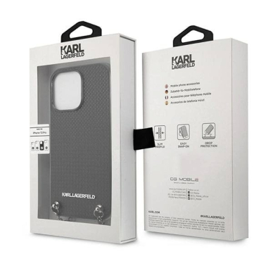 Karl Lagerfeld Monogram Plaque Dėklas skirtas iPhone 13 Pro / 13 6.1&quot; - Blackx 7