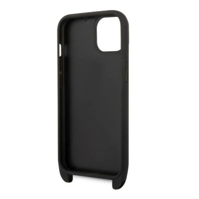 Karl Lagerfeld Monogram Plaque Logo Strap Dėklas skirtas iPhone 14 / 15 / 13 6.1&quot; - Juodas 5