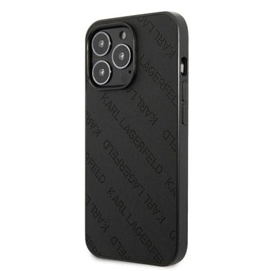 Karl Lagerfeld Perforated Allover Dėklas skirtas iPhone 13 Pro / 13 6.1&quot; - Juodas 1