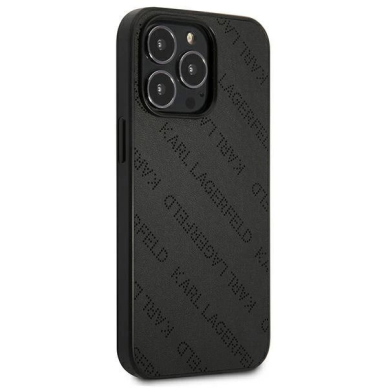 Karl Lagerfeld Perforated Allover iPhone 13 Pro Max 6.7&quot; Dėklas - Juodas 3