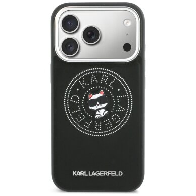 iPhone 17 Pro Karl Lagerfeld Point & Choupette Sketch MagSafe dėklas – juodas 2