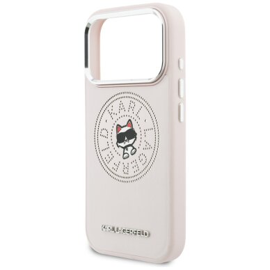 iPhone 17 Pro Max Karl Lagerfeld Point & Choupette Sketch MagSafe dėklas – rožinis 5