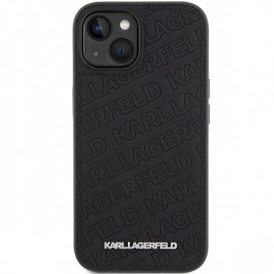 Originalus Karl Lagerfeld Dėklas Quilted K Pattern dėklas skirtas iPhone 15 Plus / 14 Plus - Juodas 2 Originalus Karl Lagerfeld Dėklas Quilted K Pattern dėklas skirtas iPhone 15 Plus / 14 Plus - Juodas 2