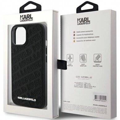 Originalus Karl Lagerfeld Dėklas Quilted K Pattern dėklas skirtas iPhone 15 Plus / 14 Plus - Juodas 7 Originalus Karl Lagerfeld Dėklas Quilted K Pattern dėklas skirtas iPhone 15 Plus / 14 Plus - Juodas 7