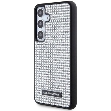 Originalus Karl Lagerfeld Dėklas Rhinestone Metal LogoSamsung Galaxy S24 - Sidabrinis 1 Originalus Karl Lagerfeld Dėklas Rhinestone Metal LogoSamsung Galaxy S24 - Sidabrinis 1