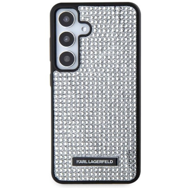 Originalus Karl Lagerfeld Dėklas Rhinestone Metal LogoSamsung Galaxy S24 - Sidabrinis 2 Originalus Karl Lagerfeld Dėklas Rhinestone Metal LogoSamsung Galaxy S24 - Sidabrinis 2