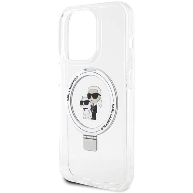 Karl Lagerfeld Ring Stand Karl&Choupette MagSafe dėklas skirtas iPhone 13 Pro / 13 - Baltas 5 Karl Lagerfeld Ring Stand Karl&Choupette MagSafe dėklas skirtas iPhone 13 Pro / 13 - Baltas 5