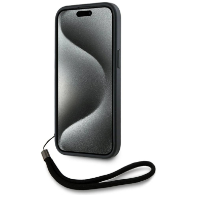 iPhone 15 Karl Lagerfeld Saffiano Athleisure Stripes Cord dėklas - raudonas 3 iPhone 15 Karl Lagerfeld Saffiano Athleisure Stripes Cord dėklas - raudonas 3