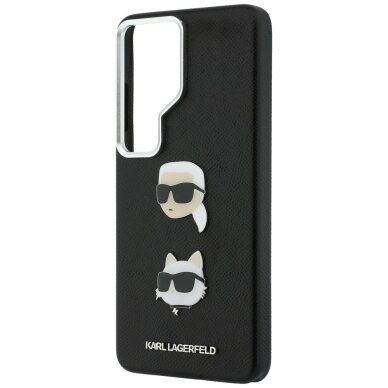 Samsung Galaxy S26 Ultra Karl Lagerfeld Saffiano Double Heads Metal dėklas – juodas 5 Samsung Galaxy S26 Ultra Karl Lagerfeld Saffiano Double Heads Metal dėklas – juodas 5