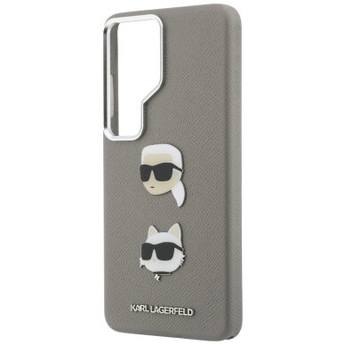 Samsung Galaxy S26 Ultra Karl Lagerfeld Saffiano Double Heads Metal dėklas – sidabrinis 5 Samsung Galaxy S26 Ultra Karl Lagerfeld Saffiano Double Heads Metal dėklas – sidabrinis 5
