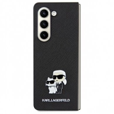 Karl Lagerfeld Saffiano Karl Choupette Pin dėklas Samsung Galaxy A35 - Juodas Karl Lagerfeld Saffiano Karl Choupette Pin dėklas Samsung Galaxy A35 - Juodas