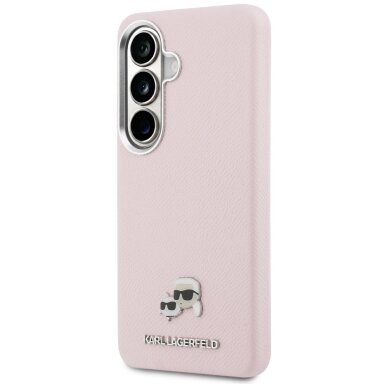 Samsung Galaxy S26 Karl Lagerfeld Saffiano KC Metal Logo MagSafe dėklas – rožinis 1 Samsung Galaxy S26 Karl Lagerfeld Saffiano KC Metal Logo MagSafe dėklas – rožinis 1