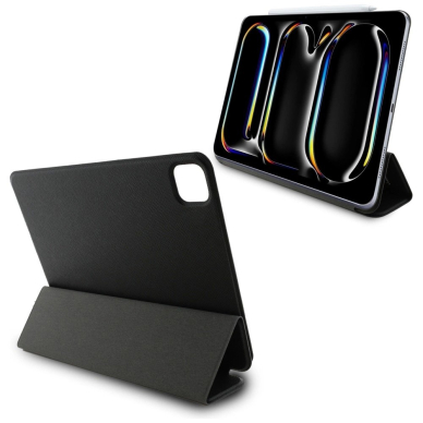Karl Lagerfeld Saffiano Magnetinis Karl & Choupette iPad Pro 11&quot; 2024 Book Cover Dėklas - Juodas 5