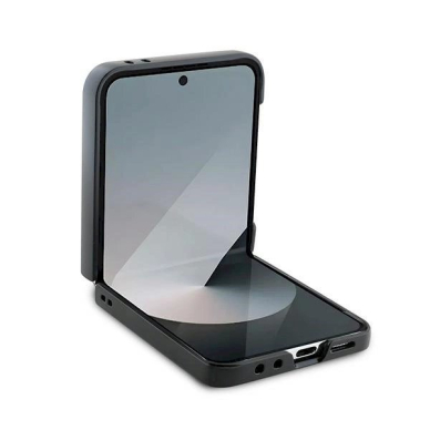 Karl Lagerfeld Saffiano Metal Pin Dėklas Samsung Galaxy Z Flip 6 - juodas 3 Karl Lagerfeld Saffiano Metal Pin Dėklas Samsung Galaxy Z Flip 6 - juodas 3