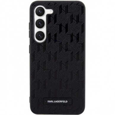 Karl Lagerfeld Saffiano Mono Metal Logo dėklas Samsung Galaxy S24+ - Juodas 2 Karl Lagerfeld Saffiano Mono Metal Logo dėklas Samsung Galaxy S24+ - Juodas 2