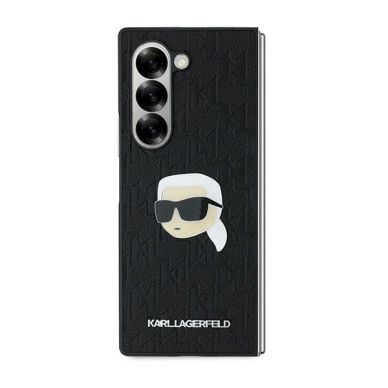 Karl Lagerfeld Saffiano Monogram Head Pin Dėklas Samsung Galaxy Z Fold 6 - juodas 1 Karl Lagerfeld Saffiano Monogram Head Pin Dėklas Samsung Galaxy Z Fold 6 - juodas 1