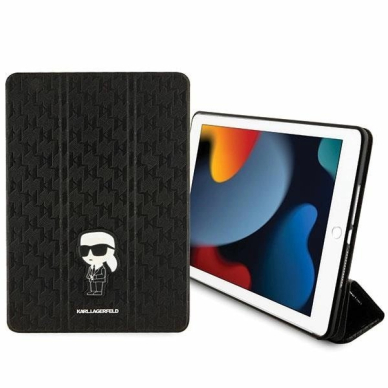 iPad 10.2 (2019, 7 gen.) Karl Lagerfeld Saffiano Monogram Ikonik Folio dėklas – juodas 4