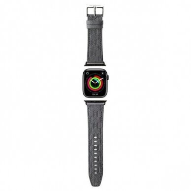 Karl Lagerfeld Saffiano Monogram Apyrankė Apple Watch 38/40/41mm - silver Karl Lagerfeld Saffiano Monogram Apyrankė Apple Watch 38/40/41mm - silver