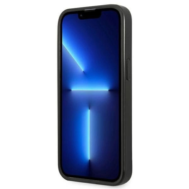 Karl Lagerfeld Saffiano Plaque Dėklas skirtas iPhone 13 Pro / 13 6.1&quot; - Sidabrinis 4