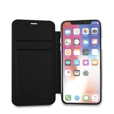 Karl Lagerfeld Signature Glitter iPhone X/Xs Dėklas - Juodas 2