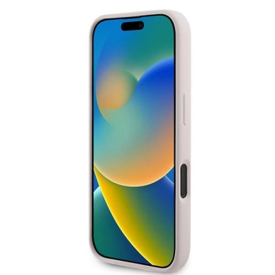 Karl Lagerfeld Silikoninis Dėklas Heads Print MagSafe skirtas iPhone 16 Plus - Rožinis 4