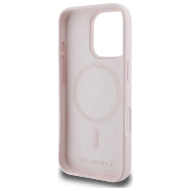 Karl Lagerfeld Silikoninis Dėklas Heads Print MagSafe skirtas iPhone 16 Pro - Rožinis 6 Karl Lagerfeld Silikoninis Dėklas Heads Print MagSafe skirtas iPhone 16 Pro - Rožinis 6