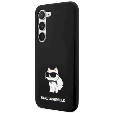 Originalus Karl Lagerfeld Dėklas Silicone ChoupetteSamsung Galaxy S24 - Juodas 1 Originalus Karl Lagerfeld Dėklas Silicone ChoupetteSamsung Galaxy S24 - Juodas 1