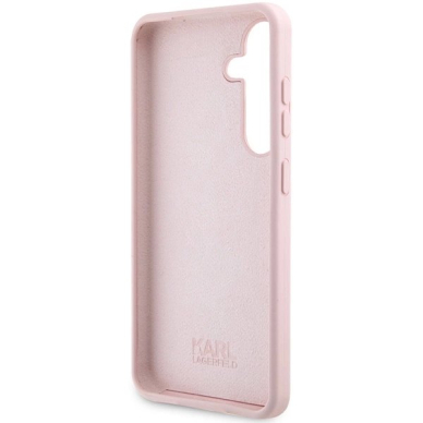 Karl Lagerfeld Silikoninis Choupette Dėklas skirtas Samsung Galaxy S24+ - Rožinis 6