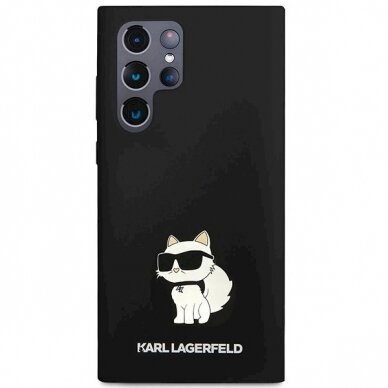 Karl Lagerfeld Silicone Choupette dėklas Samsung Galaxy S24 Ultra - Juodas 2 Karl Lagerfeld Silicone Choupette dėklas Samsung Galaxy S24 Ultra - Juodas 2