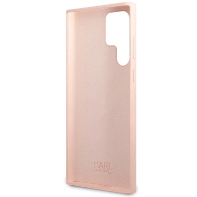 Karl Lagerfeld Silikoninis Choupette Dėklas skirtas Samsung Galaxy S24 Ultra - Rožinis 6