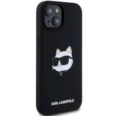 Karl Lagerfeld Silicone Choupette Head MagSafe dėklas iPhone 15 Plus / 14 Plus - Juodas 3 Karl Lagerfeld Silicone Choupette Head MagSafe dėklas iPhone 15 Plus / 14 Plus - Juodas 3