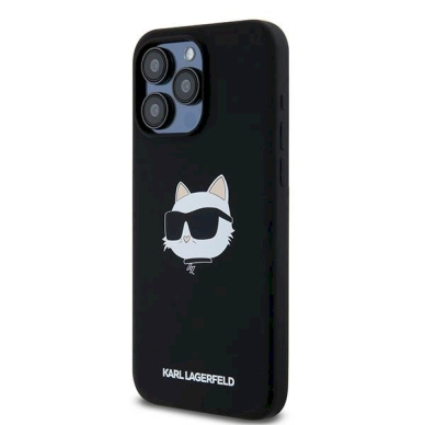 Karl Lagerfeld Silicone Choupette Head MagSafe dėklas iPhone 15 Pro Max - Juodas 1 Karl Lagerfeld Silicone Choupette Head MagSafe dėklas iPhone 15 Pro Max - Juodas 1